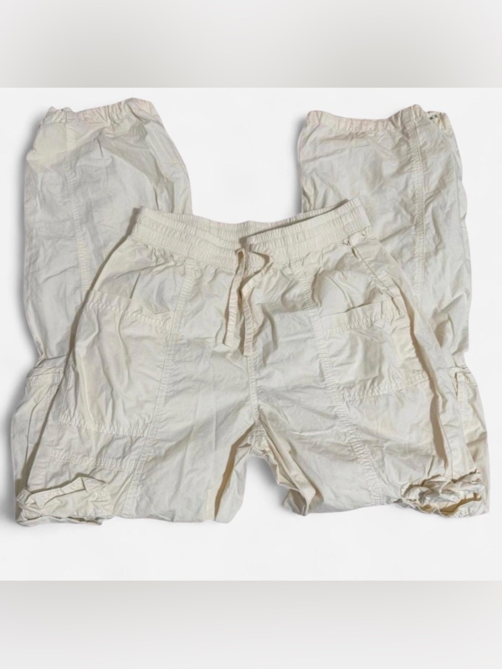 Aerie Cream Cargo Pants